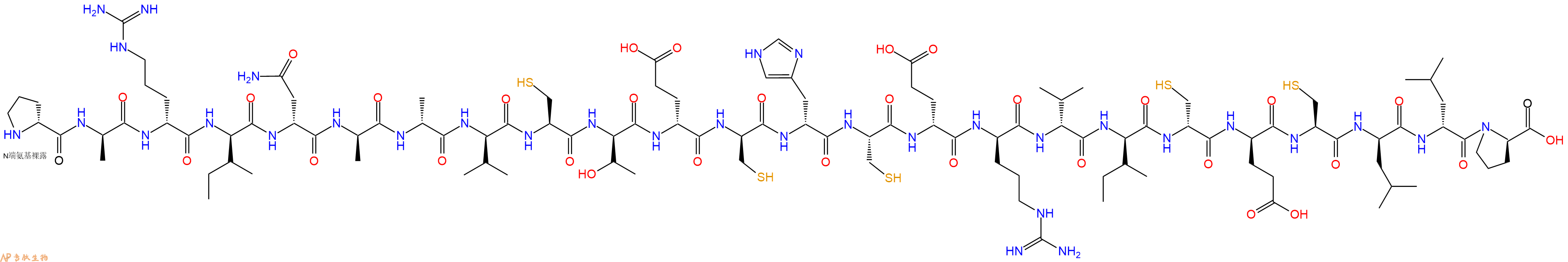 专肽生物产品H2N-DPro-DAla-DArg-DIle-DAsn-DAla-DAla-DVal-Cys-DThr-DGlu-DCys-DHis-Cys-DGlu-DArg-DVal-DIle-DCys-DGlu-Cys-DLeu-DLeu-DPro-OH