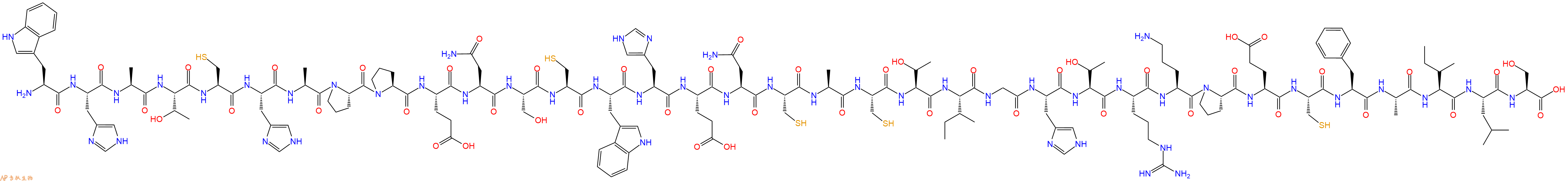 专肽生物产品H2N-Trp-His-Ala-Thr-Cys-His-Ala-Pro-Pro-Glu-Asn-Ser-Cys-Trp-His-Glu-Asn-Cys-Ala-Cys-Thr-Ile-Gly-His-Thr-Arg-Orn-Pro-Glu-Cys-Phe-Ala-Ile-Leu-Ser-OH