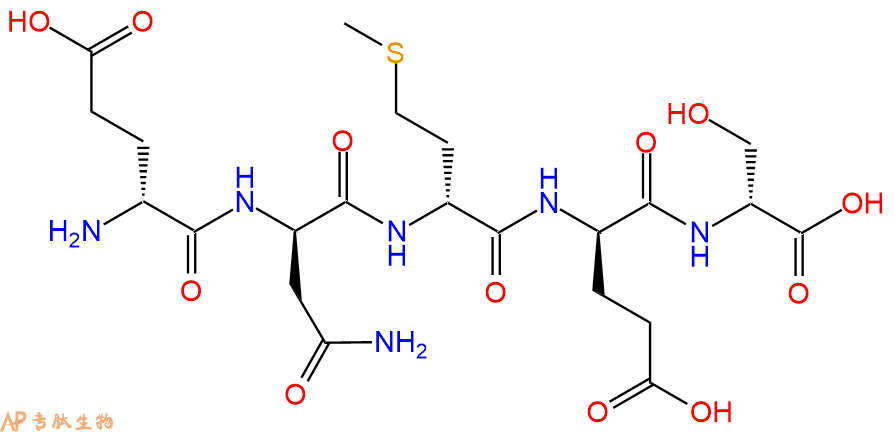 专肽生物产品H2N-DGlu-DAsn-DMet-DGlu-DSer-OH