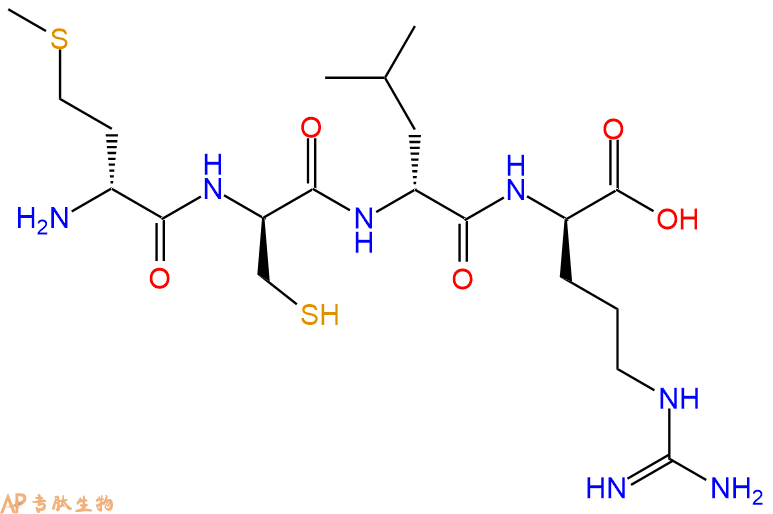 专肽生物产品H2N-DMet-DCys-DLeu-DArg-OH