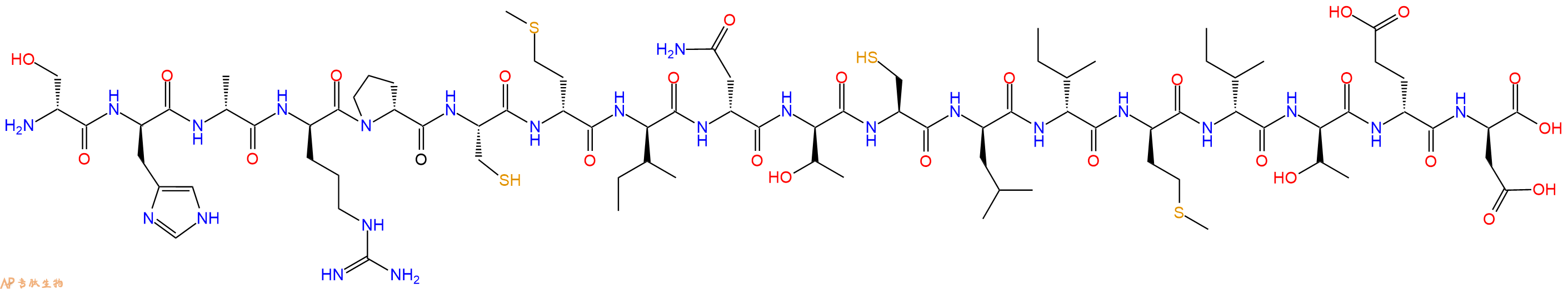 专肽生物产品H2N-DSer-DHis-DAla-DArg-DPro-Cys-DMet-DIle-DAsn-DThr-Cys-DLeu-DIle-DMet-DIle-DThr-DGlu-DAsp-OH