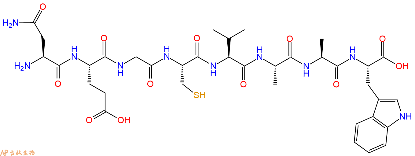 专肽生物产品H2N-Asn-Glu-Gly-Cys-Val-Ala-Ala-Trp-OH