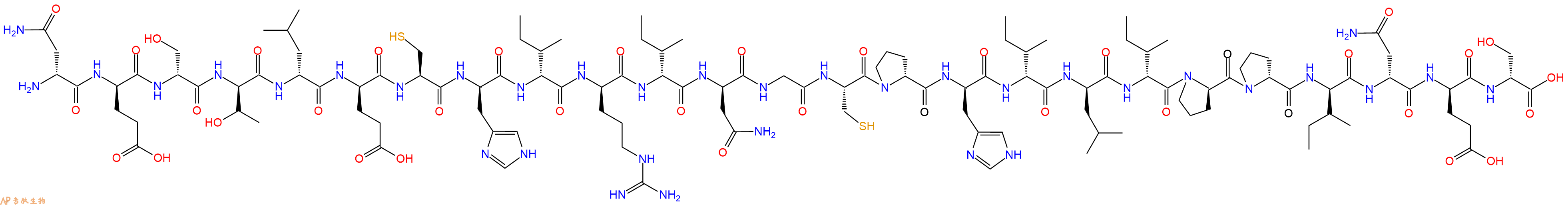 专肽生物产品H2N-DAsn-DGlu-DSer-DThr-DLeu-DGlu-Cys-DHis-DIle-DArg-DIle-DAsn-Gly-Cys-DPro-DHis-DIle-DLeu-DIle-DPro-DPro-DIle-DAsn-DGlu-DSer-OH