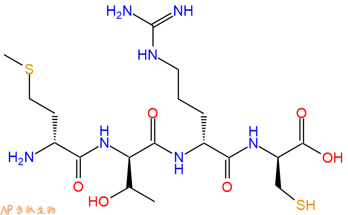 专肽生物产品H2N-DMet-DThr-DArg-DCys-OH