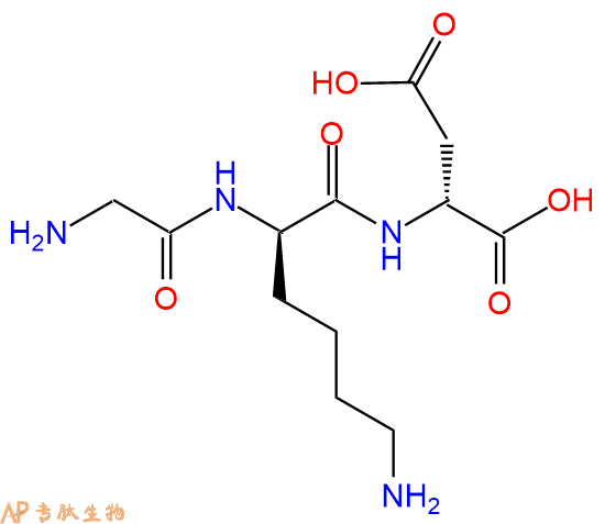 专肽生物产品H2N-Gly-DLys-DAsp-OH