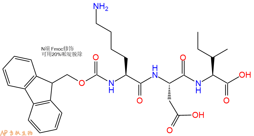 专肽生物产品Fmoc-Lys-Asp-Ile-OH