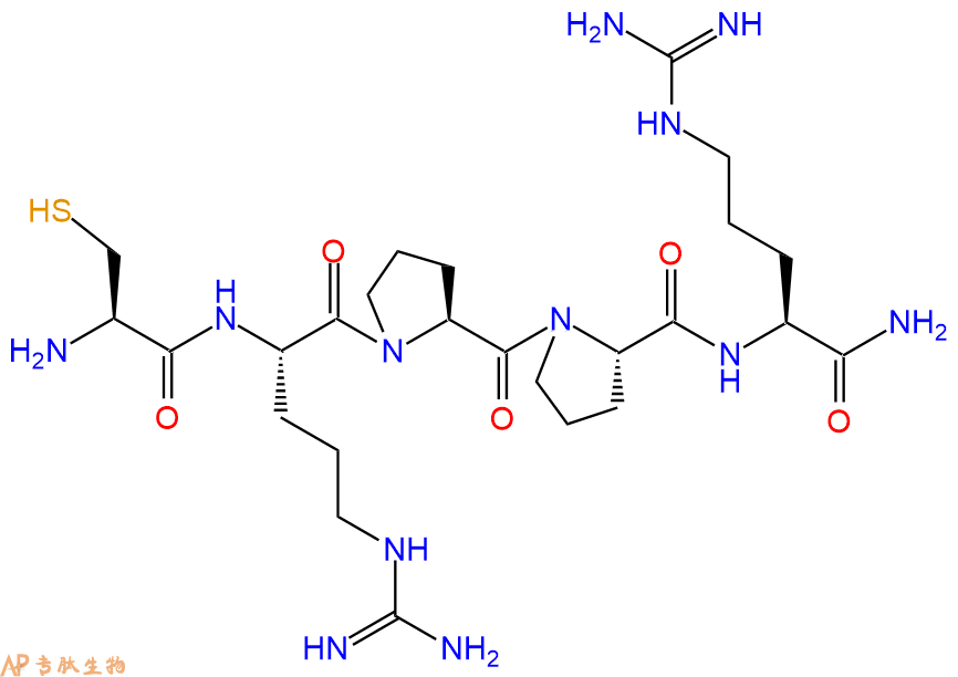 专肽生物产品H2N-Cys-Arg-Pro-Pro-Arg-CONH2