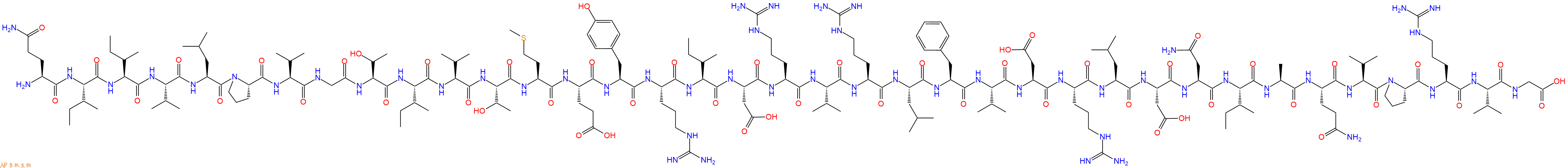 专肽生物产品H2N-Gln-Ile-Ile-Val-Leu-Pro-Val-Gly-Thr-Ile-Val-Thr-Met-Glu-Tyr-Arg-Ile-Asp-Arg-Val-Arg-Leu-Phe-Val-Asp-Arg-Leu-Asp-Asn-Ile-Ala-Gln-Val-Pro-Arg-Val-Gly-OH