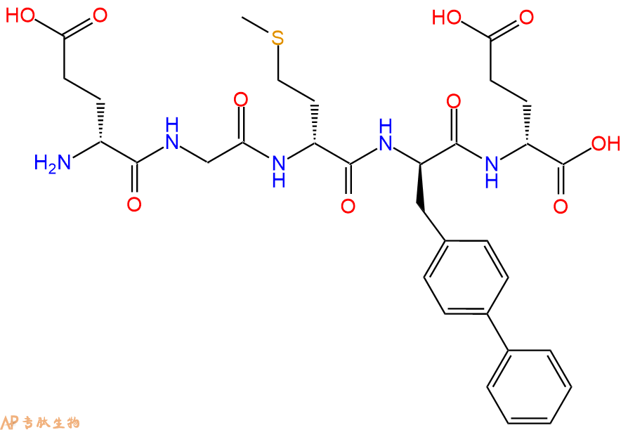 专肽生物产品H2N-DGlu-Gly-DMet-DBip-DGlu-OH