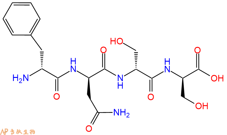 专肽生物产品H2N-DPhe-DAsn-DSer-DSer-OH
