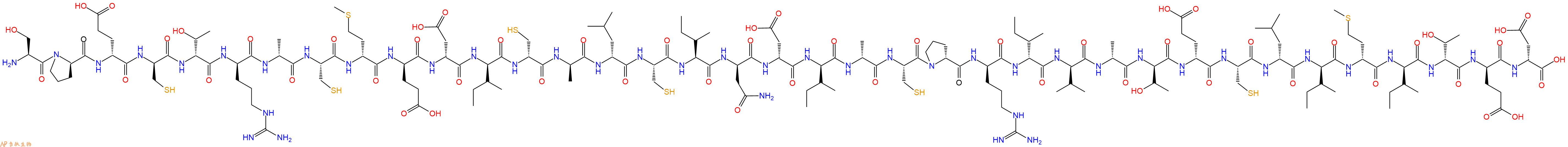 专肽生物产品H2N-Ser-DPro-DGlu-DCys-DThr-DArg-DAla-Cys-DMet-DGlu-DAsp-DIle-DCys-DAla-DLeu-Cys-Ile-DAsn-DAsp-DIle-DAla-Cys-DPro-DArg-DIle-DVal-DAla-DThr-DGlu-Cys-DLeu-DIle-DMet-DIle-DThr-DGlu-DAsp-OH