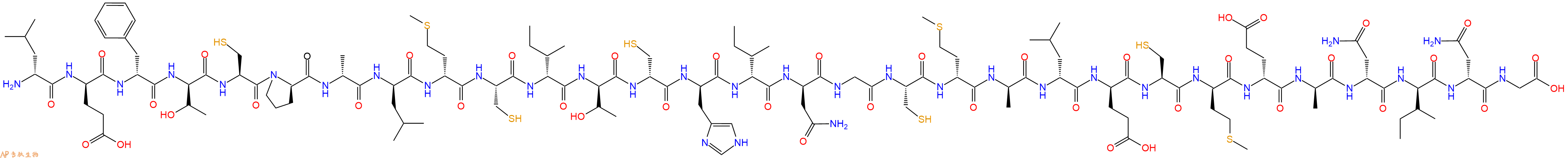 专肽生物产品H2N-DLeu-DGlu-DPhe-DThr-Cys-DPro-DAla-DLeu-DMet-Cys-DIle-DThr-DCys-DHis-DIle-DAsn-Gly-Cys-DMet-DAla-DLeu-DGlu-Cys-DMet-DGlu-DAla-DAsn-DIle-DAsn-Gly-OH