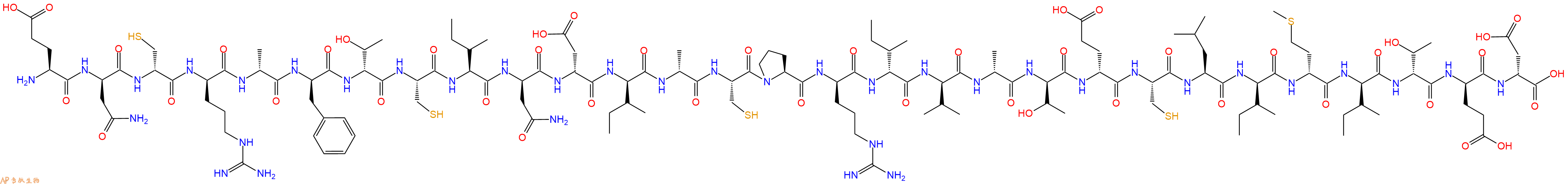 专肽生物产品H2N-Glu-DAsn-DCys-DArg-DAla-DPhe-DThr-Cys-Ile-DAsn-DAsp-DIle-DAla-Cys-Pro-DArg-DIle-DVal-DAla-DThr-DGlu-Cys-Leu-DIle-DMet-DIle-DThr-DGlu-DAsp-OH