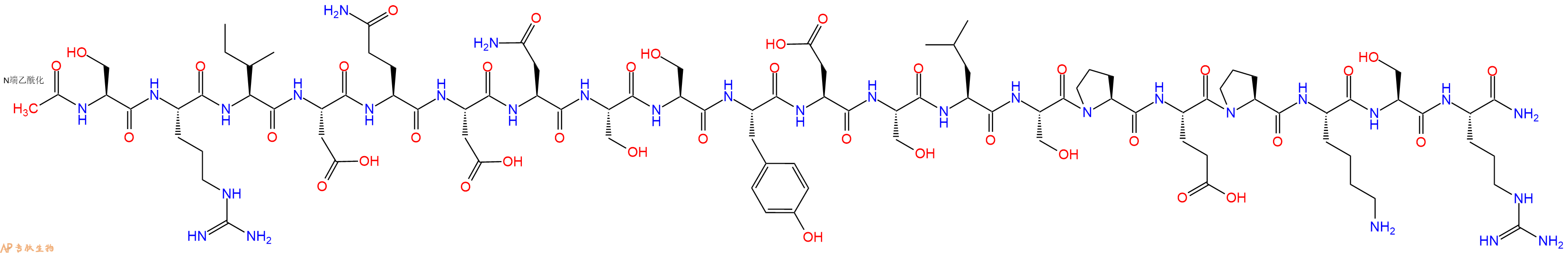 专肽生物产品Ac-Ser-Arg-Ile-Asp-Gln-Asp-Asn-Ser-Ser-Tyr-Asp-Ser-Leu-Ser-Pro-Glu-Pro-Lys-Ser-Arg-CONH2