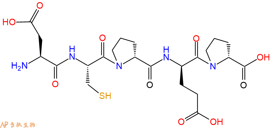 专肽生物产品H2N-Asp-Cys-DPro-DGlu-DPro-OH