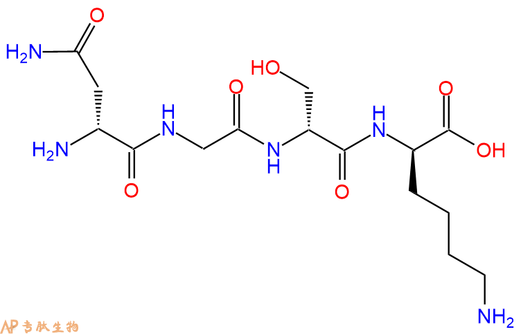 专肽生物产品H2N-DAsn-Gly-DSer-DLys-OH