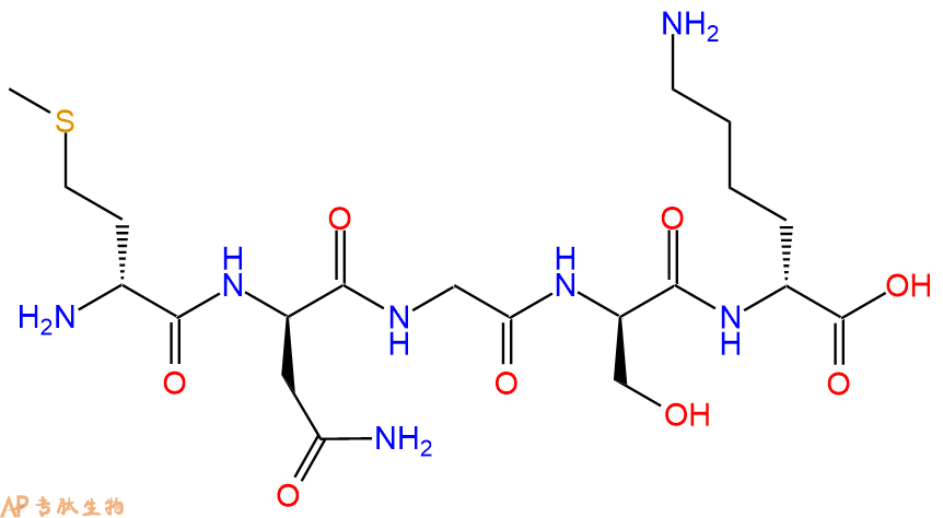 专肽生物产品H2N-DMet-DAsn-Gly-DSer-DLys-OH