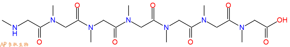 专肽生物产品H2N-Sar-Sar-Sar-Sar-Sar-Sar-Sar-OH