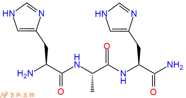 专肽生物产品H2N-His-Ala-His-CONH2