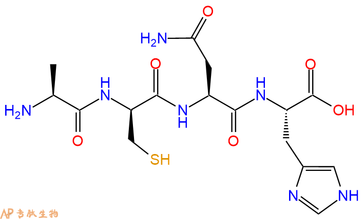 专肽生物产品H2N-Ala-DCys-Asn-His-OH