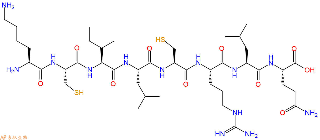 专肽生物产品H2N-Lys-Cys-Ile-Leu-Cys-Arg-Leu-Gln-OH