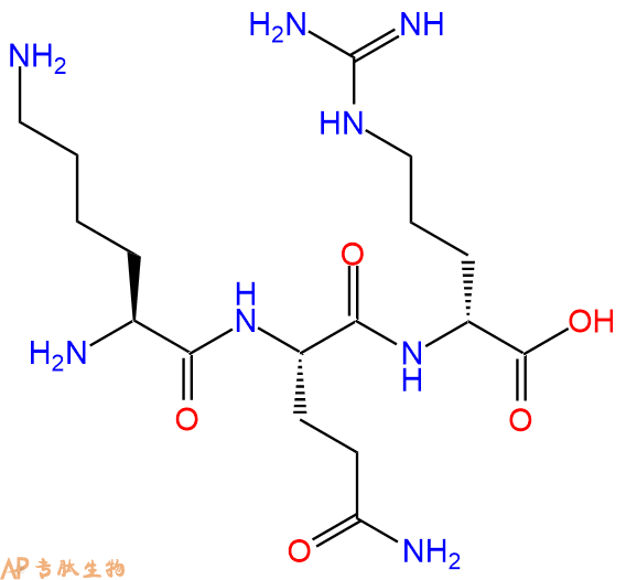 专肽生物产品H2N-Lys-Gln-DArg-OH