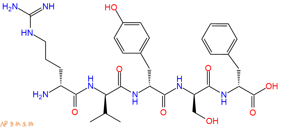 专肽生物产品H2N-DArg-DVal-DTyr-DSer-DPhe-OH