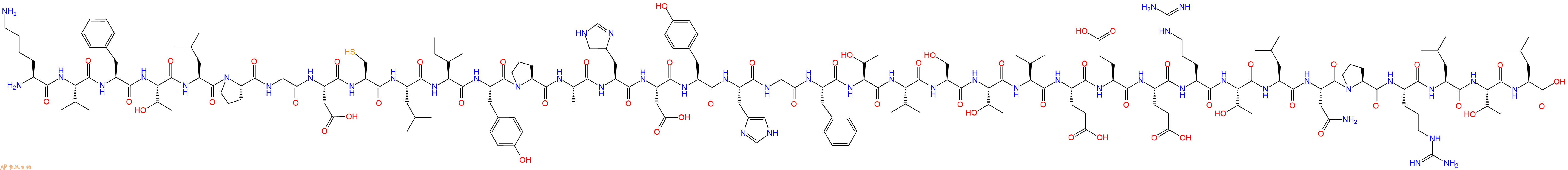 专肽生物产品H2N-Lys-Ile-Phe-Thr-Leu-Pro-Gly-Asp-Cys-Leu-Ile-Tyr-Pro-Ala-His-Asp-Tyr-His-Gly-Phe-Thr-Val-Ser-Thr-Val-Glu-Glu-Glu-Arg-Thr-Leu-Asn-Pro-Arg-Leu-Thr-Leu-OH