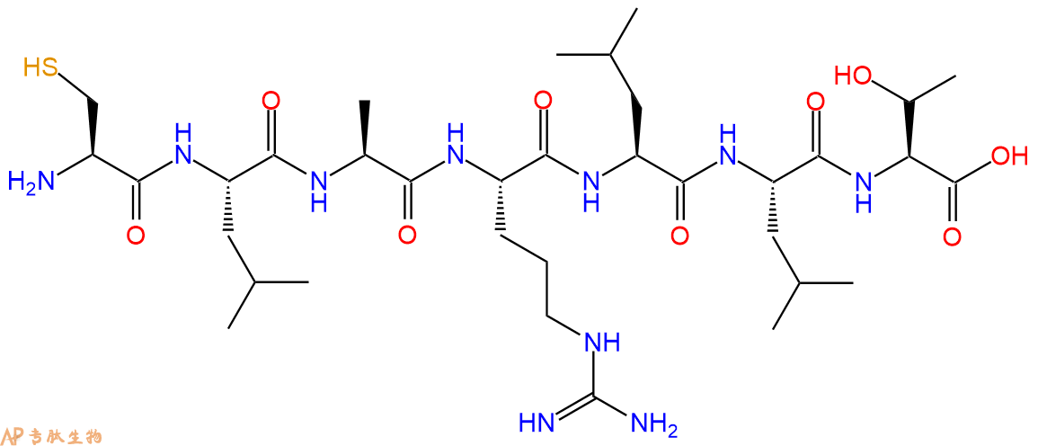 专肽生物产品H2N-Cys-Leu-Ala-Arg-Leu-Leu-Thr-OH