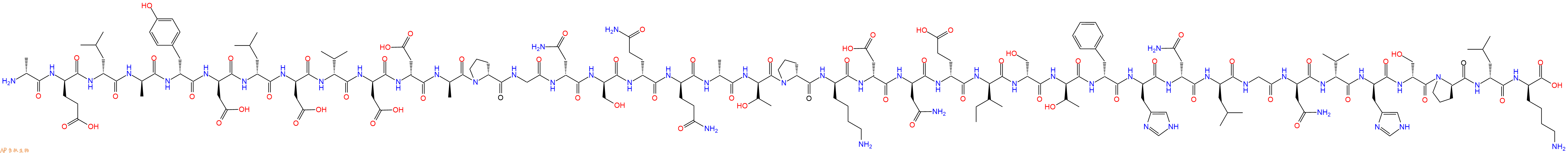专肽生物产品H2N-DAla-DGlu-DLeu-DAla-DTyr-DAsp-DLeu-DAsp-DVal-DAsp-DAsp-DAla-DPro-Gly-DAsn-DSer-DGln-DGln-DAla-DThr-DPro-DLys-DAsp-DAsn-DGlu-DIle-DSer-DThr-DPhe-DHis-DAsn-DLeu-Gly-DAsn-DVal-DHis-DSer-DPro-DLeu-DLys-OH