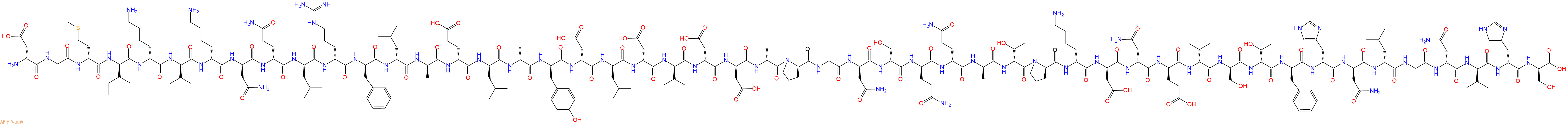 专肽生物产品H2N-DAsp-Gly-DMet-DIle-DLys-DVal-DLys-DAsn-DGln-DLeu-DArg-DPhe-DLeu-DAla-DGlu-DLeu-DAla-DTyr-DAsp-DLeu-DAsp-DVal-DAsp-DAsp-DAla-DPro-Gly-DAsn-DSer-DGln-DGln-DAla-DThr-DPro-DLys-DAsp-DAsn-DGlu-DIle-DSer-DThr-DPhe-DHis-DAsn-DLeu-Gly-DAsn-DVal-DHis-DSer-OH