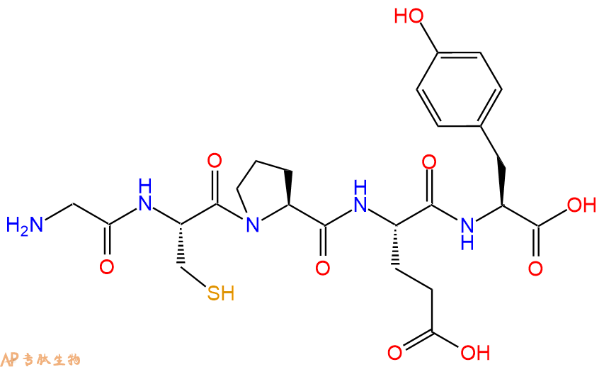 专肽生物产品H2N-Gly-Cys-Pro-Glu-Tyr-OH