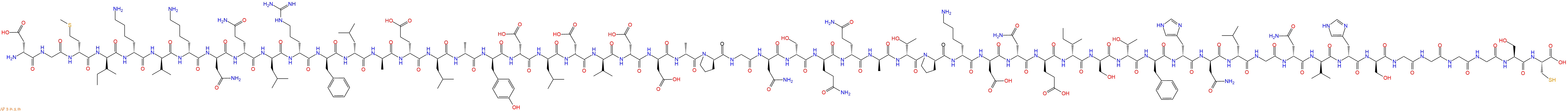 专肽生物产品H2N-DAsp-Gly-DMet-DIle-DLys-DVal-DLys-DAsn-DGln-DLeu-DArg-DPhe-DLeu-DAla-DGlu-DLeu-DAla-DTyr-DAsp-DLeu-DAsp-DVal-DAsp-DAsp-DAla-DPro-Gly-DAsn-DSer-DGln-DGln-DAla-DThr-DPro-DLys-DAsp-DAsn-DGlu-DIle-DSer-DThr-DPhe-DHis-DAsn-DLeu-Gly-DAsn-DVal-DHis-DSer-Gly-G