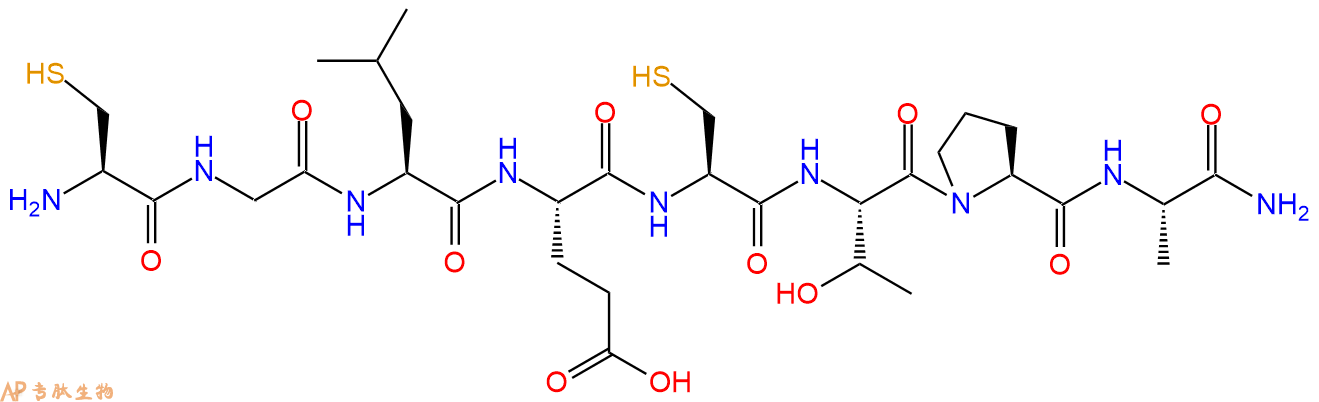 专肽生物产品H2N-Cys-Gly-Leu-Glu-Cys-Thr-Pro-Ala-CONH2
