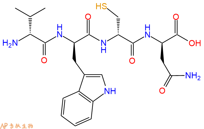 专肽生物产品H2N-DVal-DTrp-DCys-DAsn-OH