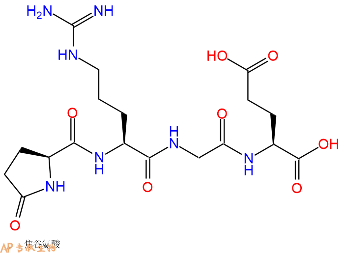 专肽生物产品Pyr-Arg-Gly-Glu-OH