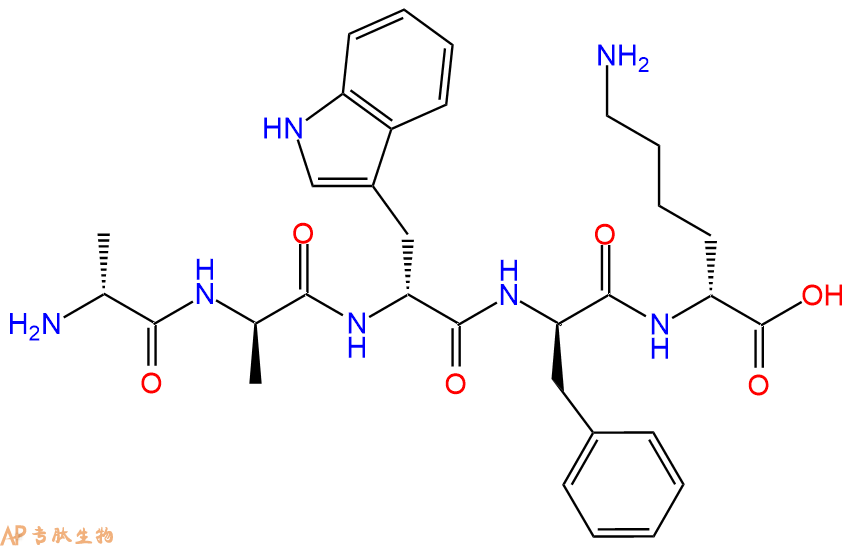 专肽生物产品H2N-DAla-DAla-DTrp-DPhe-DLys-OH