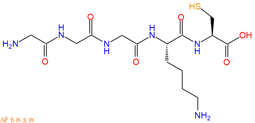 专肽生物产品H2N-Gly-Gly-Gly-Lys-Cys-OH