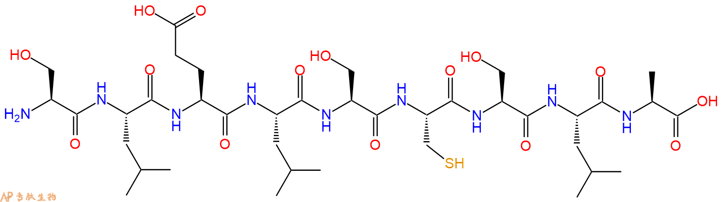 专肽生物产品H2N-Ser-Leu-Glu-Leu-Ser-Cys-Ser-Leu-Ala-OH