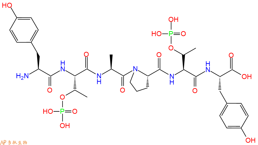 专肽生物产品H2N-Tyr-pThr-Ala-Pro-pThr-Tyr-OH