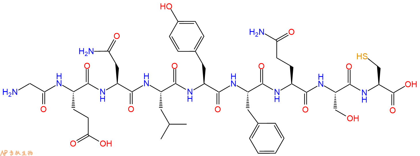 专肽生物产品H2N-Gly-Glu-Asn-Leu-Tyr-Phe-Gln-Ser-Cys-OH