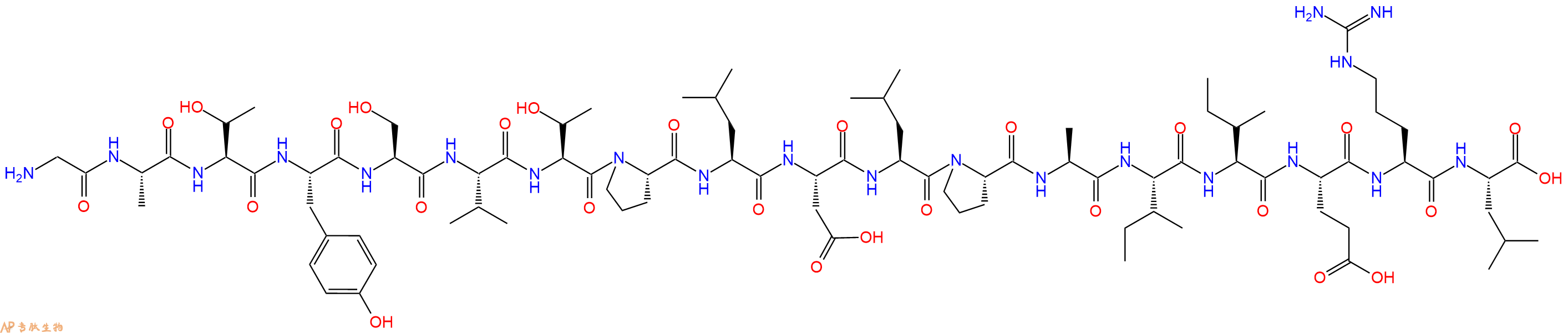 专肽生物产品H2N-Gly-Ala-Thr-Tyr-Ser-Val-Thr-Pro-Leu-Asp-Leu-Pro-Ala-Ile-Ile-Glu-Arg-Leu-OH
