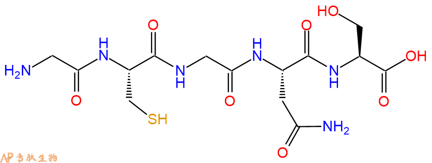 专肽生物产品H2N-Gly-Cys-Gly-Asn-Ser-OH