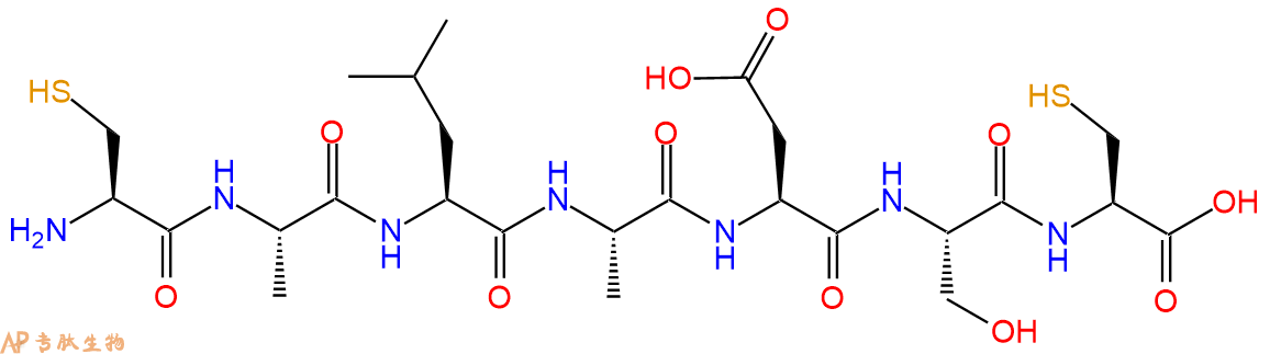 专肽生物产品H2N-Cys-Ala-Leu-Ala-Asp-Ser-Cys-OH