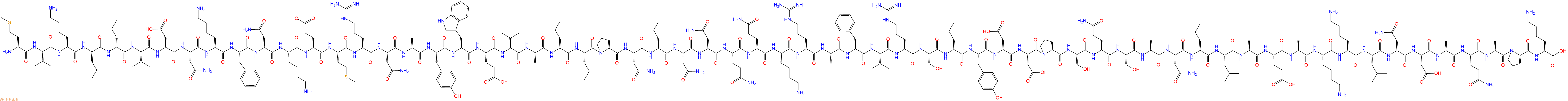专肽生物产品H2N-Met-Val-Lys-DLeu-DLeu-Val-Asp-Asn-Lys-Phe-Asn-Lys-Glu-Met-Arg-Asn-Ala-Tyr-Trp-Glu-Ile-Ala-Leu-Leu-Pro-Asn-Leu-Asn-Asn-Gln-Gln-Lys-Arg-Ala-Phe-Ile-Arg-Ser-Leu-Tyr-Asp-Asp-Pro-Ser-Gln-Ser-Ala-Asn-Leu-Leu-Ala-Glu-Ala-Lys-Lys-Leu-Asn-Asp-Ala-Gln-Ala-Pro-Ly