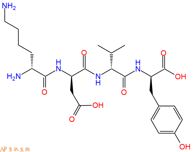专肽生物产品H2N-DLys-DAsp-DVal-DTyr-OH