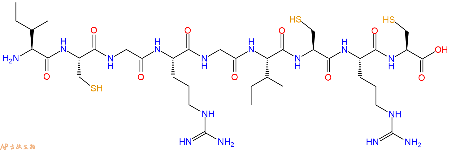 专肽生物产品H2N-Ile-Cys-Gly-Arg-Gly-Ile-Cys-Arg-Cys-OH