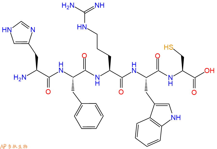 专肽生物产品H2N-His-Phe-Arg-Trp-Cys-OH
