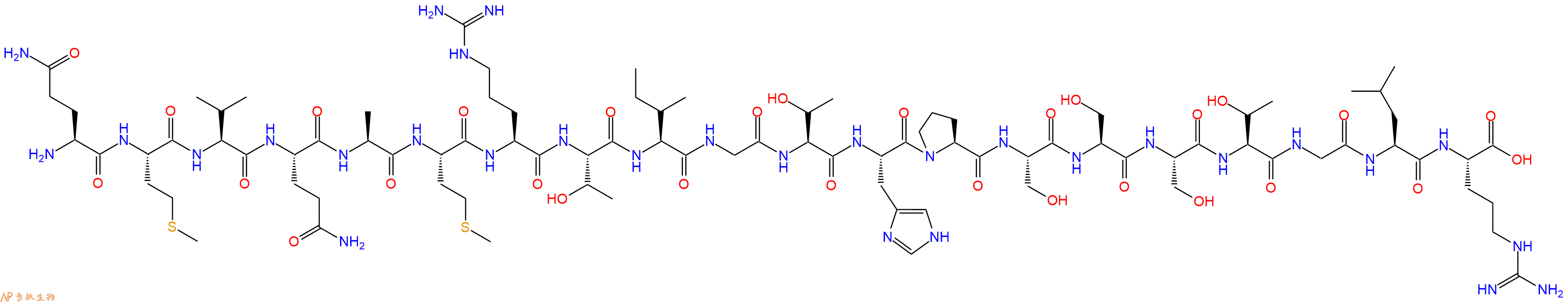 专肽生物产品H2N-Gln-Met-Val-Gln-Ala-Met-Arg-Thr-Ile-Gly-Thr-His-Pro-Ser-Ser-Ser-Thr-Gly-Leu-Arg-OH