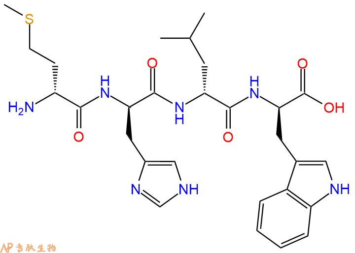 专肽生物产品H2N-DMet-DHis-DLeu-DTrp-OH